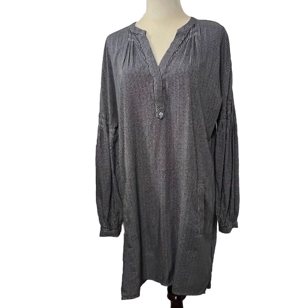 Joie Womens‎ Eguine B Dress Small 100% Rayon Long Sleeve V-neck